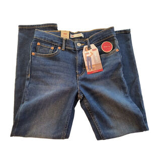 NWT Levis Low Pro Jeans YOUTH 8 Reg Blue Wash Stretch Relaxed Slim Fit Mid Rise